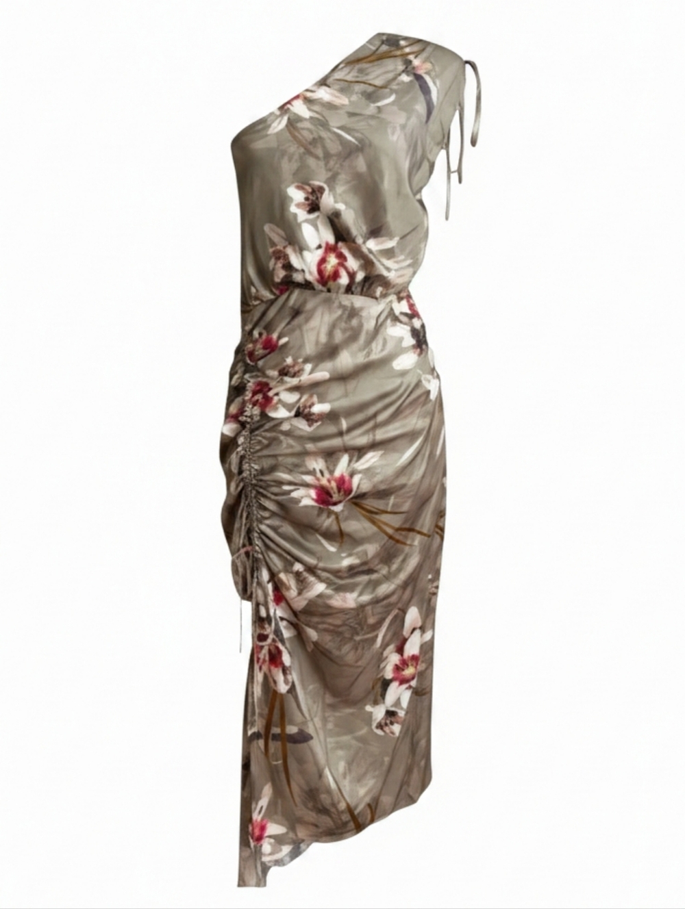 AllSaints Floral One Shoulder Ira Dorado Cocktail Dress Size 4